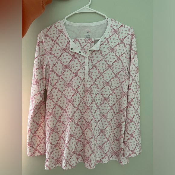 LoveShackFancy x Roller Rabbit Baby Bow Hearts Pajamas (XS) - Picture 2 of 2